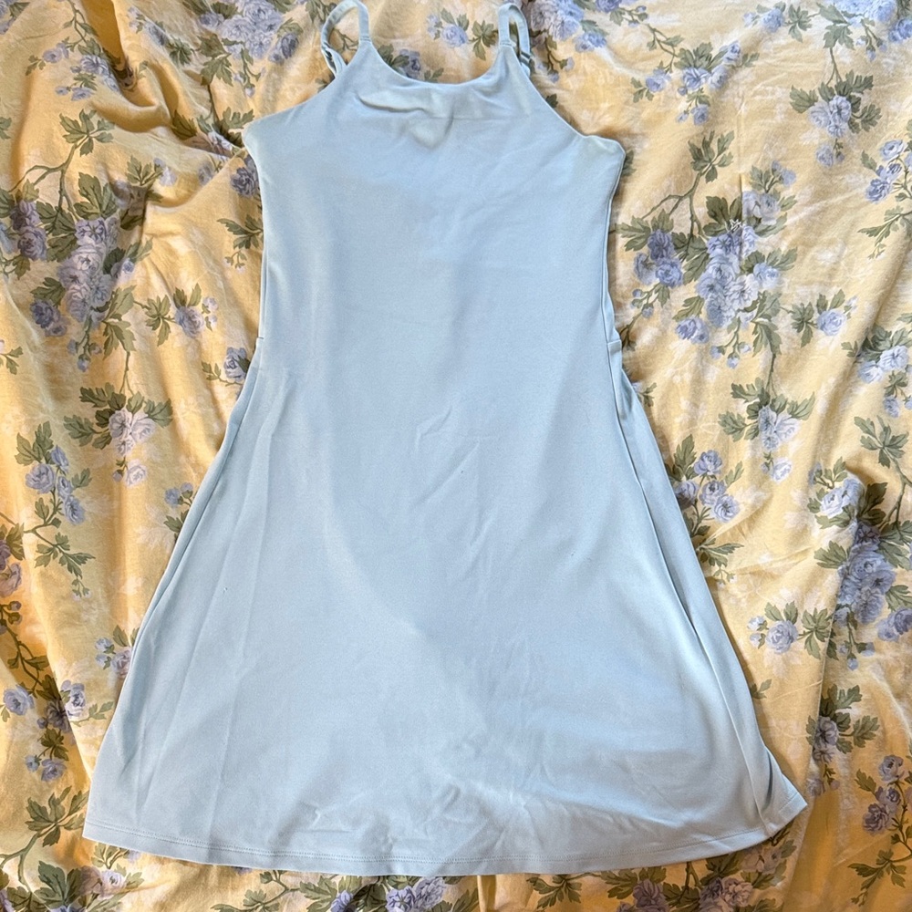 Girlfriend Collective Light Blue Exercise Dress